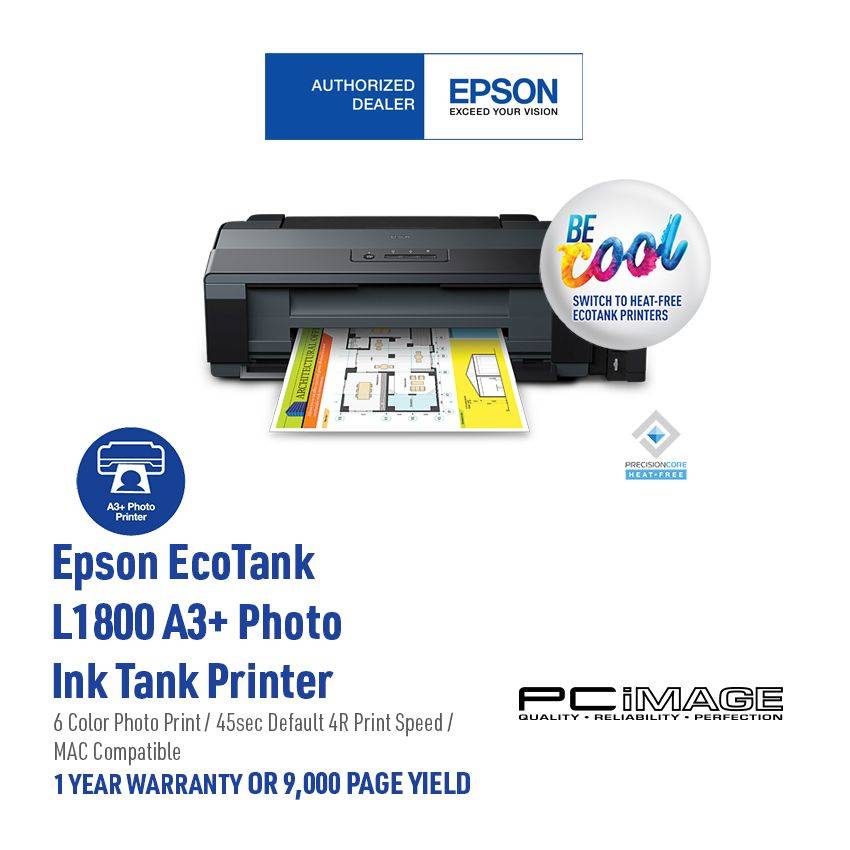 Epson L1800 A3 Photo Ink Tank Printer Pc Image