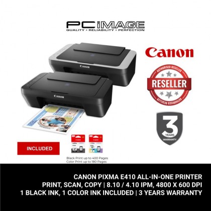 CANON Pixma E410 All in One Printer (Print, Scan, Copy)