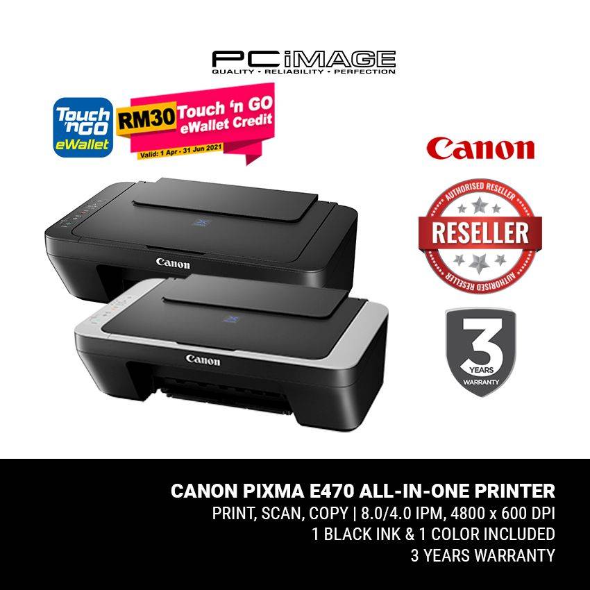 canon e470 borderless printing