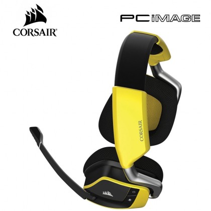 Corsair Void Pro Rgb Wireless Se Premium With Dolby 7 1 Gaming Headset Yellow Pc Image