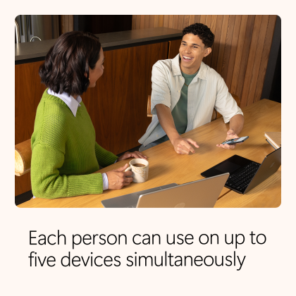 Microsoft 365 Family is a Subscription for 1-6 people that includes Advanced Security, Cloud Storage, and Innovative apps with Microsoft Copilot (ESD - License Key Only)