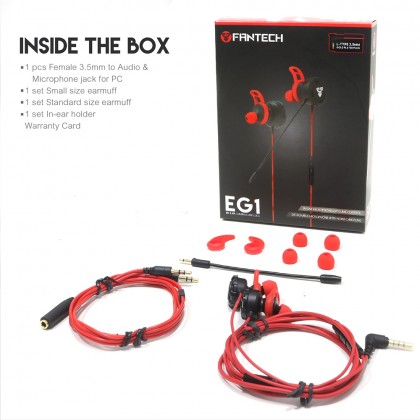 FANTECH EG1 IN EAR GAMING HEADSET FANTECH EG1 IN EAR GAMING HEADSET