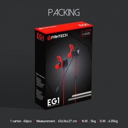 FANTECH EG1 IN EAR GAMING HEADSET FANTECH EG1 IN EAR GAMING HEADSET
