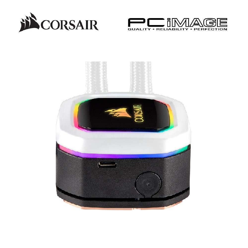 CORSAIR H100I HYDRO SERIES RGB PLATINUM SE, 240MM LIQUID CPU COOLER ...