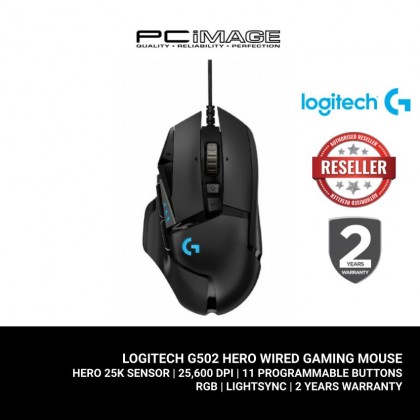 LOGITECH G502 Hero High Performance Wired Gaming Mouse