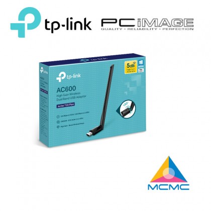 TP LINK ARCHER T2U PLUS USB WIFI ADAPTER AC600 HIGH GAIN DUAL BAND