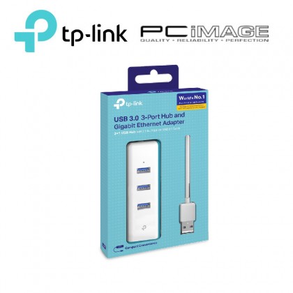 TP-LINK UE330 USB 3.0 3-PORT HUB & GIGABIT ETHERNET ADAPTER