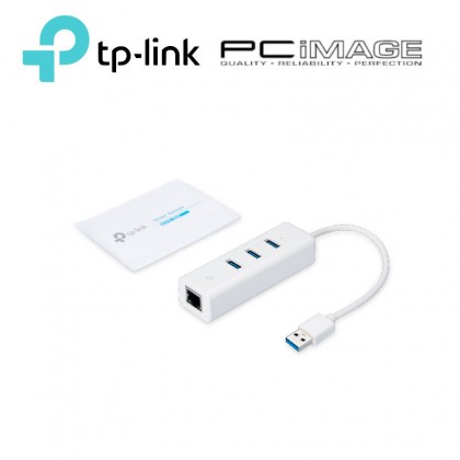TP-LINK UE330 USB 3.0 3-PORT HUB & GIGABIT ETHERNET ADAPTER