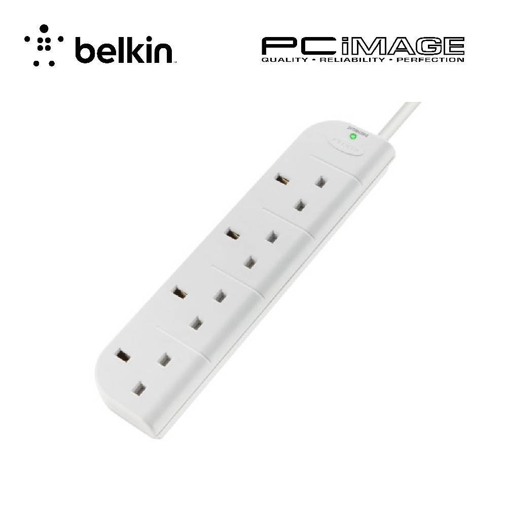 BELKIN F9E400SA3M 4OUTLET SURGE PROTECTOR 3METER PC IMAGE