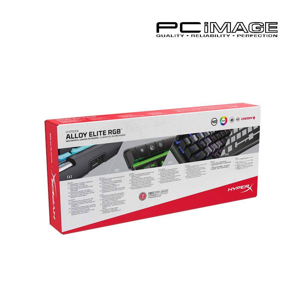 HYPERX ALLOY MECHANICAL ELITE RGB GAMING KEYBOARD CHERRY MX RED