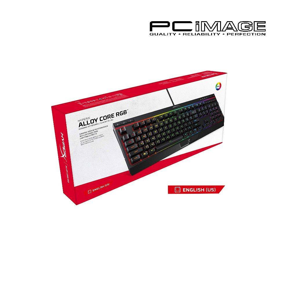 HYPERX ALLOY CORE RGBMEMBRANE GAMING KEYBOARD(HXKB5ME2US) PC IMAGE
