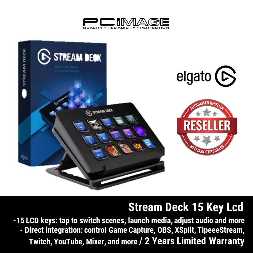 ELGATO STREAM DECK (15 KEYS LCD) 10GAA9901 | PC IMAGE