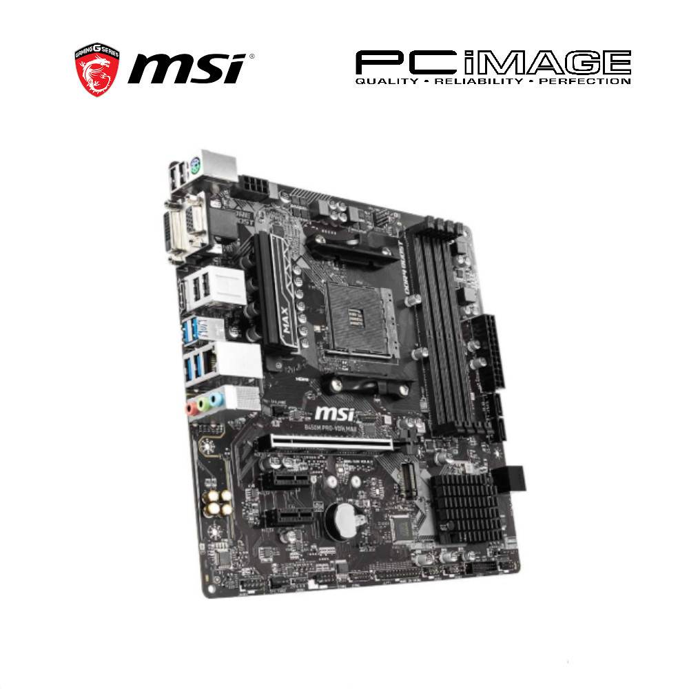 MSI M-ATX SOCKET AM4 B450M PRO VDH MAX MOTHERBOARD | PC IMAGE