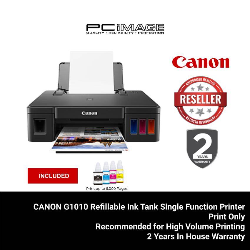 CANON PIXMA G1010 Refillable Ink Tank Printer (Print Only) for High ...