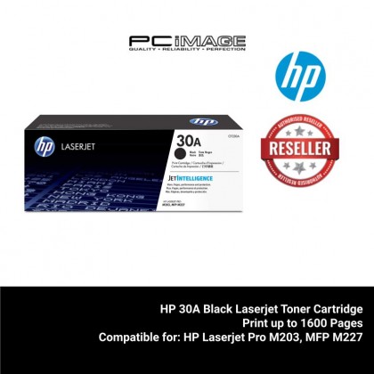 HP 30A Black Original LaserJet Toner Cartridge (CF230A)