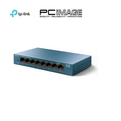 TP-LINK LS108G 8 PORT GIGABIT DESKTOP SWITCH (STEEL CASE)