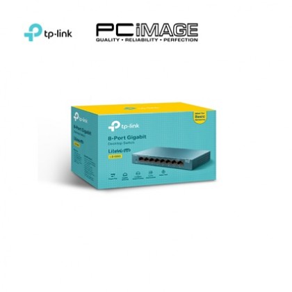 TP-LINK LS108G 8 PORT GIGABIT DESKTOP SWITCH (STEEL CASE)
