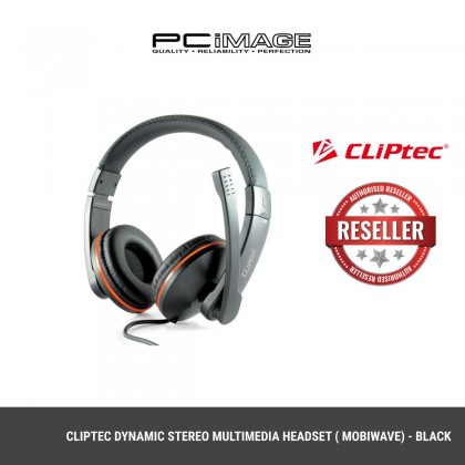CLIPTEC BMH519 DYNAMIC STEREO MULTIMEDIA HEADSET (MOBIWAVE)-BLACK  