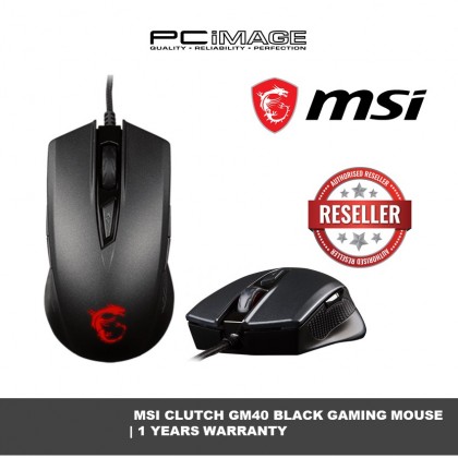 MSI CLUTCH GM40 BLACK GAMING MOUSE