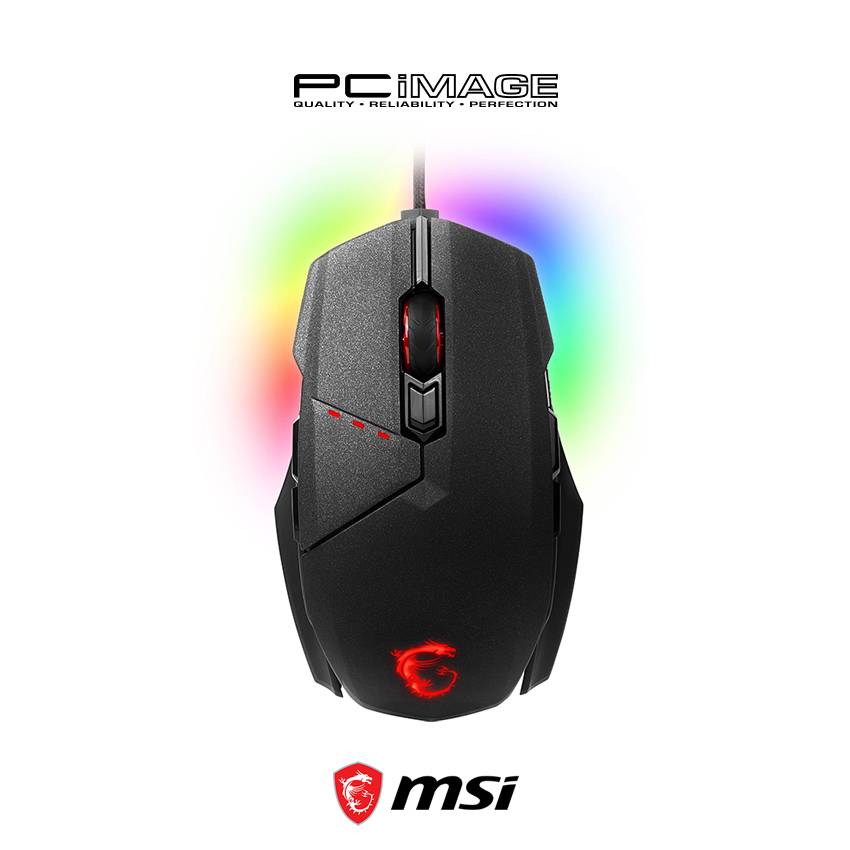 MSI Clutch GM60 RGB Mystic Light Gaming Mouse PC Image