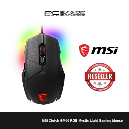 MSI Clutch GM60 RGB Mystic Light Gaming Mouse