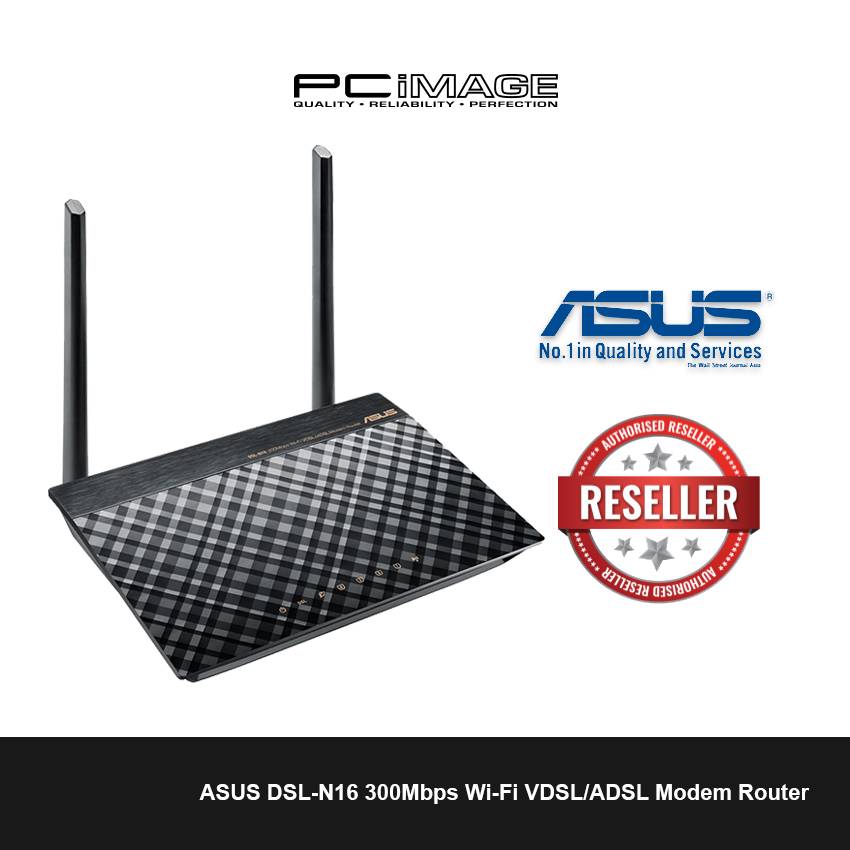 Asus Dsl N16 300mbps Wi Fi Vdsl Adsl Modem Router Pc Image