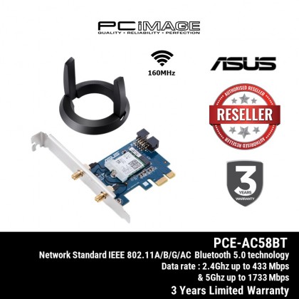 ASUS PCE-BE92BT WiFi 7 PCIE Wireless Adapter BE9300 Tri-Band 6GHz Bluetooth 5.4 External Antenna