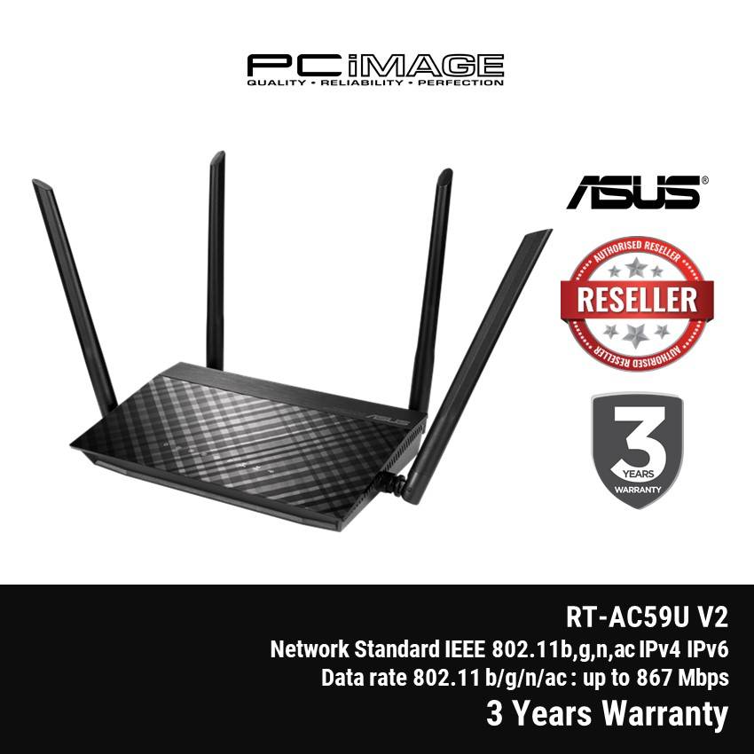 ASUS RTAC59U V2 AC1500 Dual Band Gigabit Wifi Router PC Image