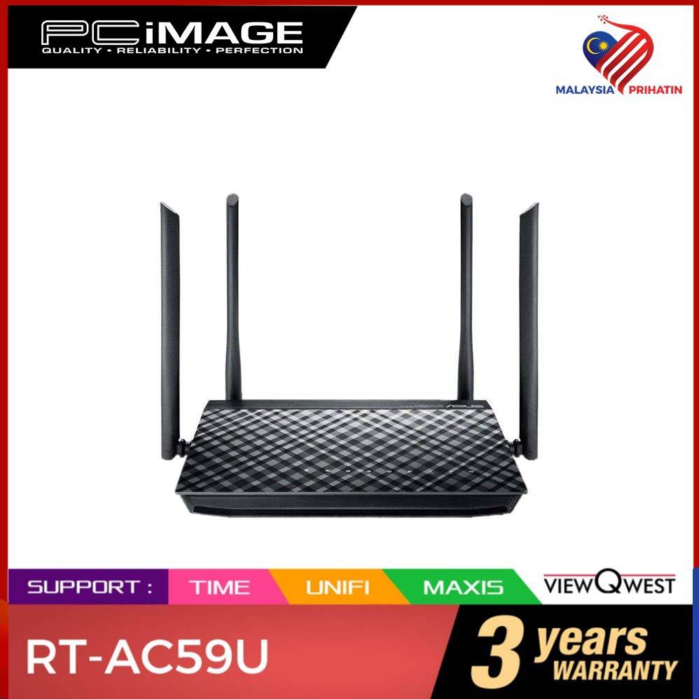 Asus Rt Ac59u V2 Ac1500 Dual Band Gigabit Wifi Router Pc Image