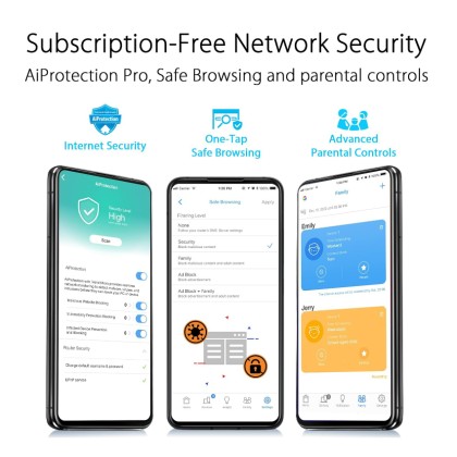 ASUS RT-AX59U WiFi 6 AX4200 AiMesh Extendable Router Wireless AX AiProtection Pro Parental Control