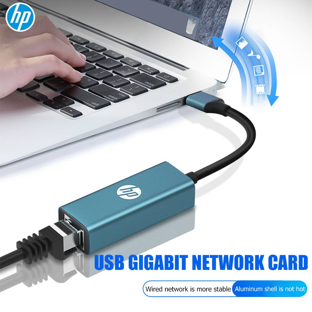 HP DHCCT101 2 IN 1 USB3.0 to RJ45 Lan Gigabit Network Adapter