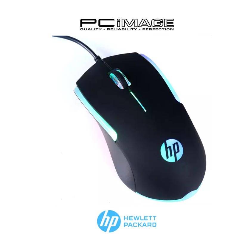 HP M160 Gaming Mouse with moving RGB lighting effects 1000 DPI optical USB 3 buttons