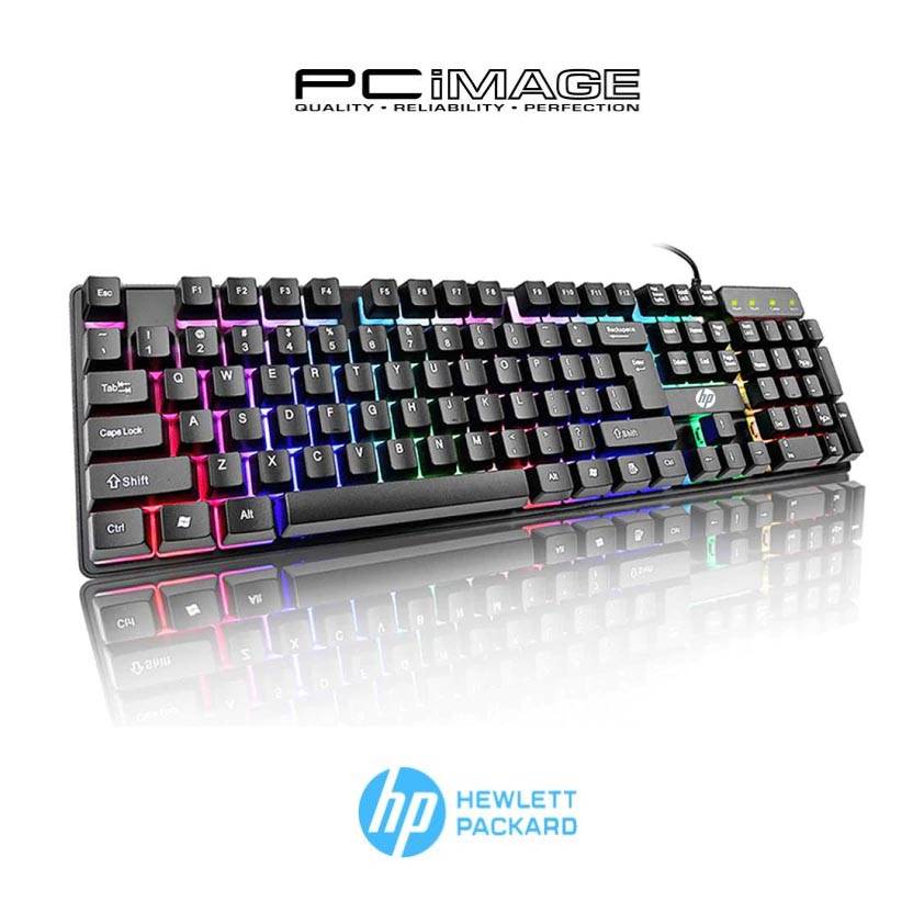 HP K300 Keyboard LED Light Backlit Wired USB Gaming Keyboard Black