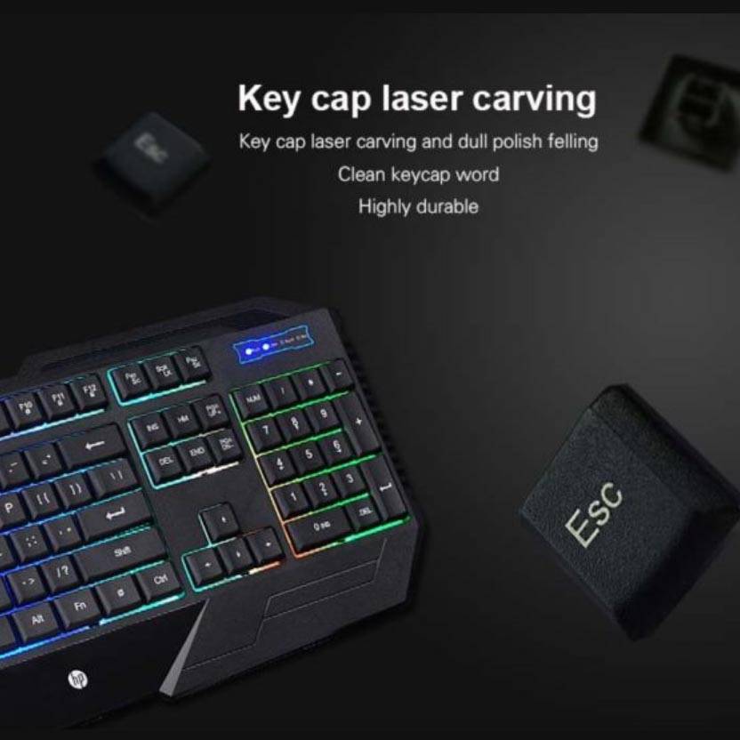 HP GK1100 High Performance Gaming Keyboard and Mouse Combo (Black) PC