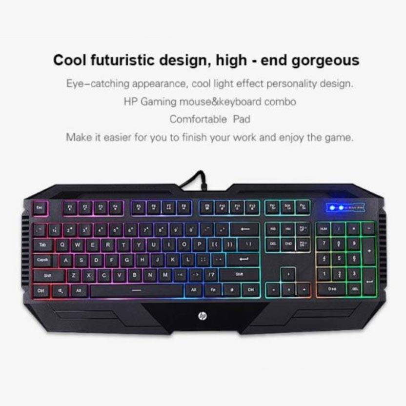 HP GK1100 High Performance Gaming Keyboard and Mouse Combo (Black) PC