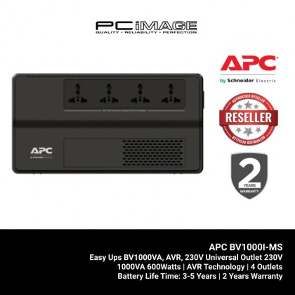 APC Easy Ups BV1000VA, AVR, 230V Universal Outlet 230V -eol