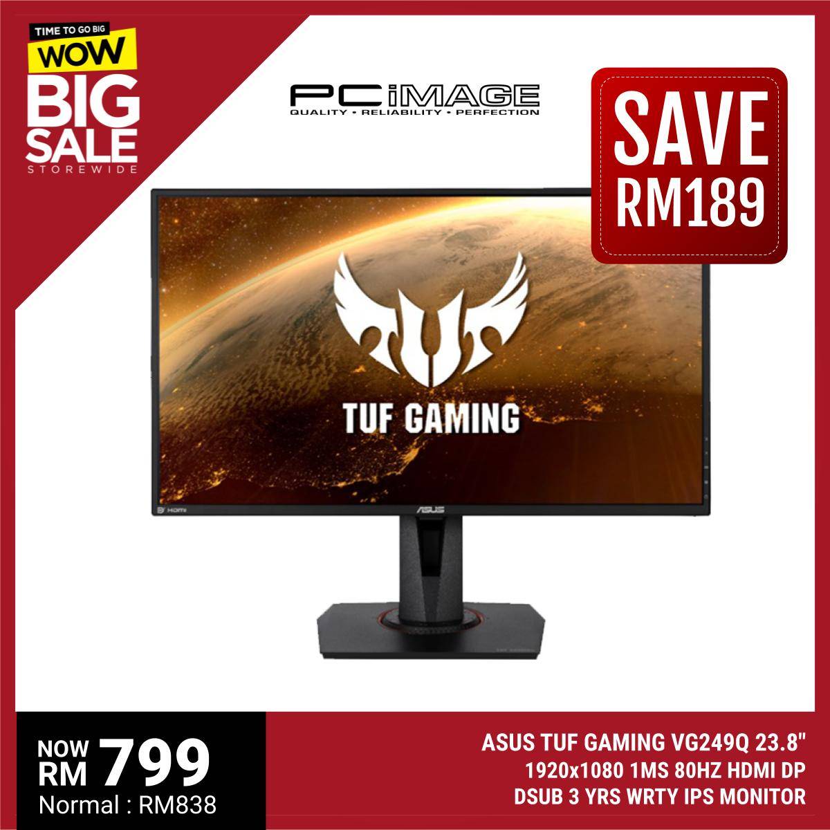 Asus Tuf Gaming Vg249q 23 8 144hz Gaming Monitor Pc Image
