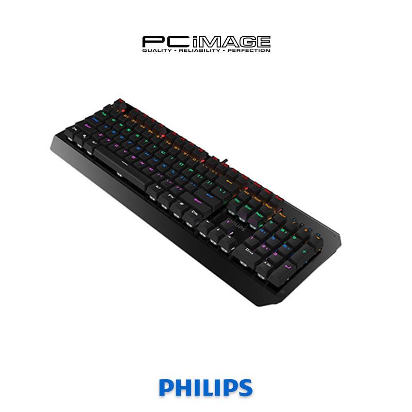 PHILIPS SPK8413 Wired Mechanical Gaming Keyboard Black PC Image