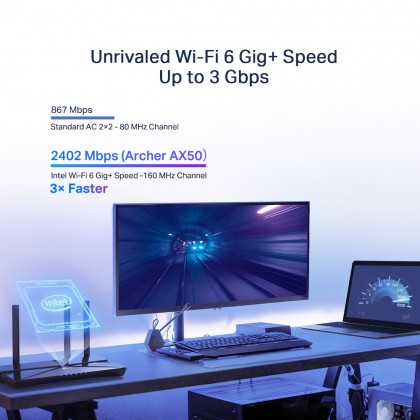 TP-LINK ARCHER AX50 / AX55 AX3000 DUAL BAND GIGABIT WIFI 6 ROUTER
