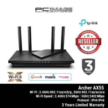 TP-LINK ARCHER AX50 / AX55 AX3000 DUAL BAND GIGABIT WIFI 6 ROUTER