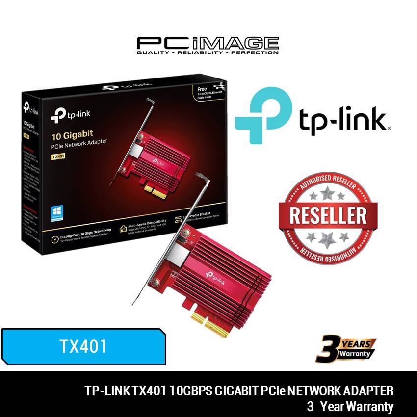 TP-LinkTX401 10Gbps PCIeネットワークアダプター＆エレコム TP-LinkTX401 10Gbps PCIeネットワークアダプター＆エレコム