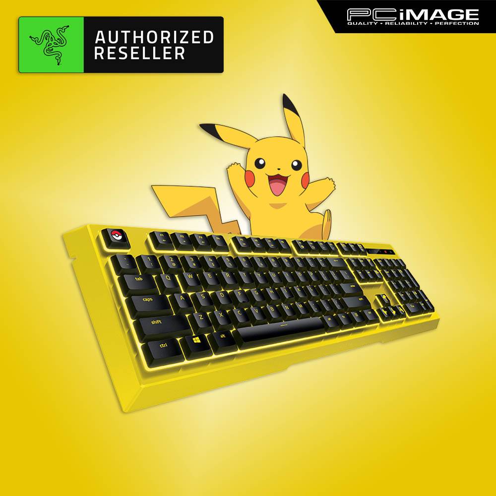 RAZER Pokemon Pikachu Limited Edition Backlit Mechanical Membrane ...
