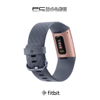 FITBIT CHARGE 3 FITNESS TRACKER - ROSE GOLD/BLUE GREY