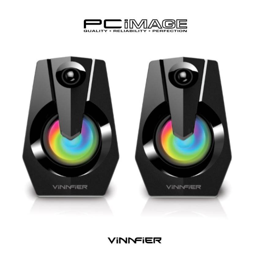 Vinnfier Icon 808 Btr 2 0 Bluetooth Usb Speaker With 7 Modes Led Lights Fm Radio Usb Sd Card Aux Extra Bass Sleek External Controller Pc Image