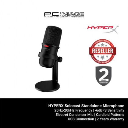 HYPERX SOLOCAST STANDALONE MICROPHONE - HMIS1X-XX-BK/G