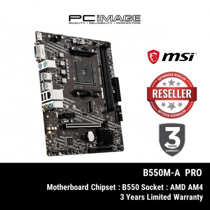 MSI B550M-A PRO AMD AM4 mATX MOTHERBOARD