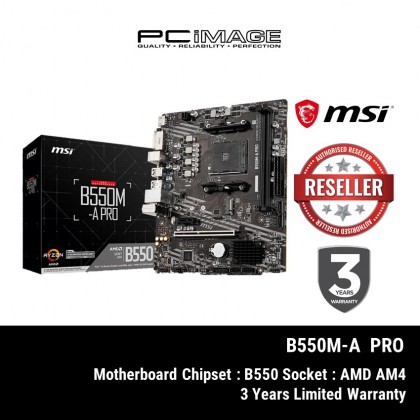 MSI B550M-A PRO AMD AM4 mATX MOTHERBOARD