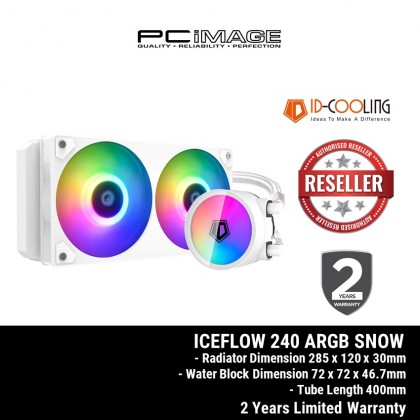 ID-COOLING ICEFLOW 240 ARGB SNOW CPU LIQUID COOLING