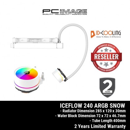 ID-COOLING ICEFLOW 240 ARGB SNOW CPU LIQUID COOLING