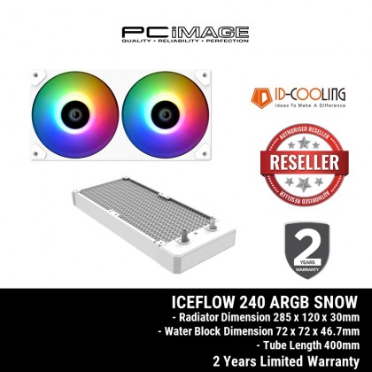 ID-COOLING ICEFLOW 240 ARGB SNOW CPU LIQUID COOLING
